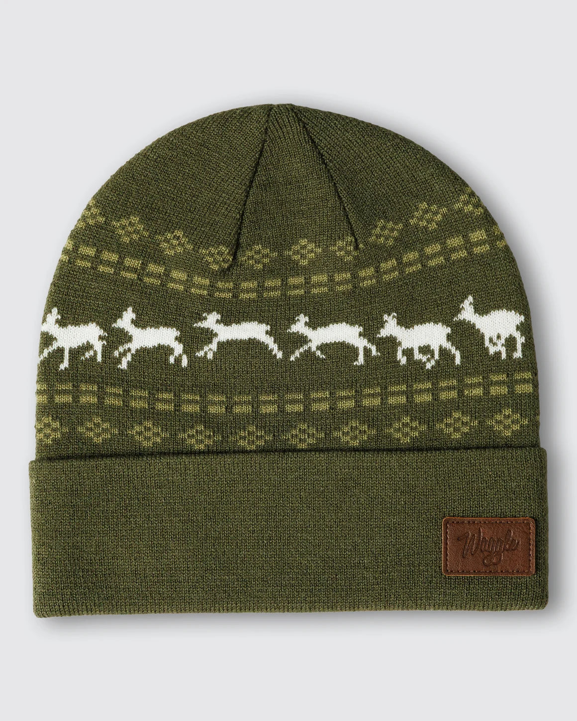 Waggle Deer Crossing Wool Beanie