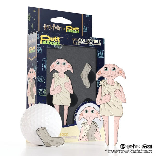 Putt Buddies Harry Potter Dobby Golf Divot Tool with Sock Ball Marker