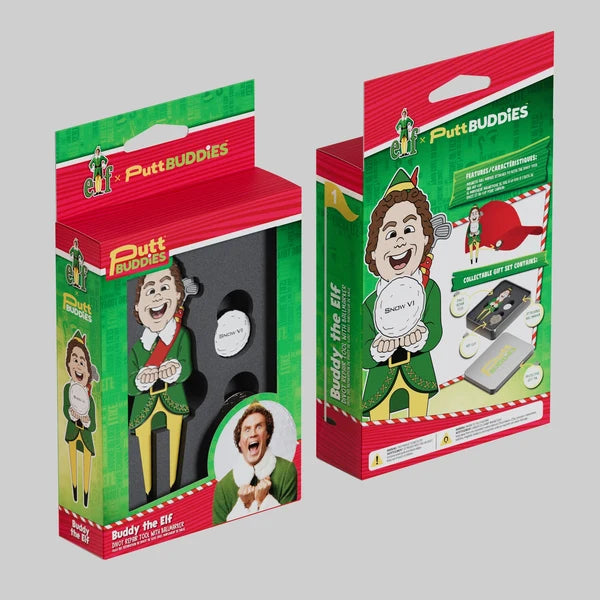 Putt Buddies Elf Buddy the Elf Golf Divot Tool with SnowV1 Ball Marker