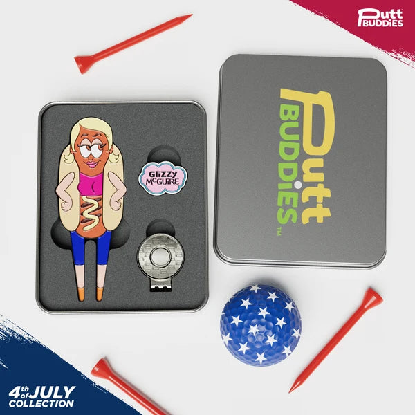 Putt Buddies Glizzy McGuire Golf Divot Tool with Matching Ball Marker