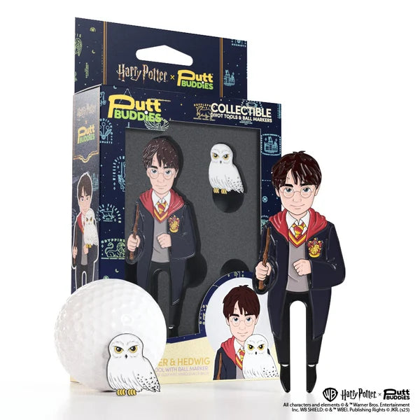 Putt Buddies Harry Potter Golf Divot Tool with Hedwig Ball Marker