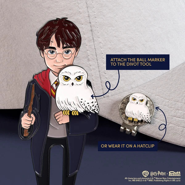 Putt Buddies Harry Potter Golf Divot Tool with Hedwig Ball Marker
