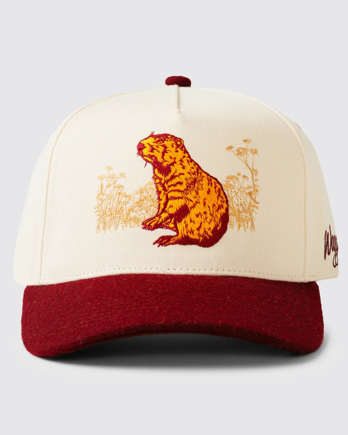 Waggle Hole Monitor Wool Brim Hat