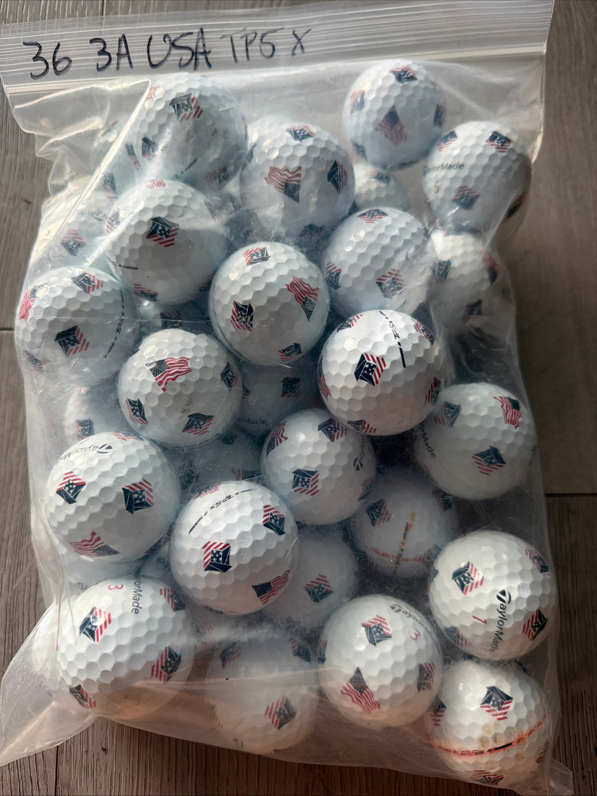 36 TaylorMade TP5x Pix USA Edition Golf Balls AAA/2nd Grade