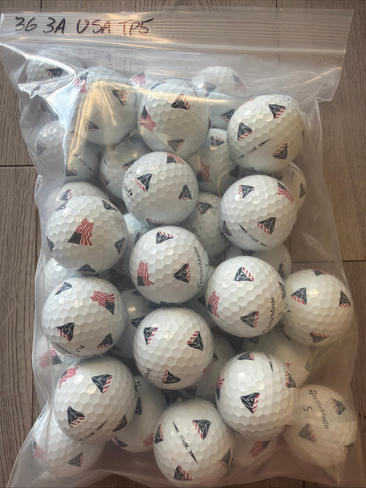 36 TaylorMade TP5x Pix USA Edition Golf Balls AAA/2nd Grade