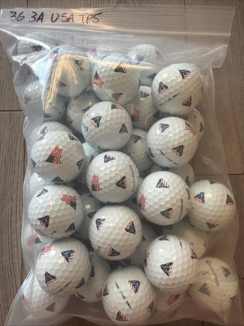 36 TaylorMade TP5x Pix USA Edition Golf Balls AAA/2nd Grade