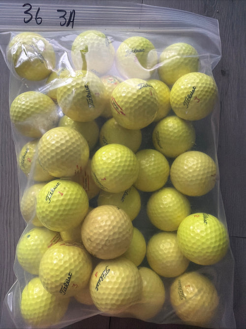 36 Titleist TruFeel Yellow Golf Balls AAA/2nd Grade