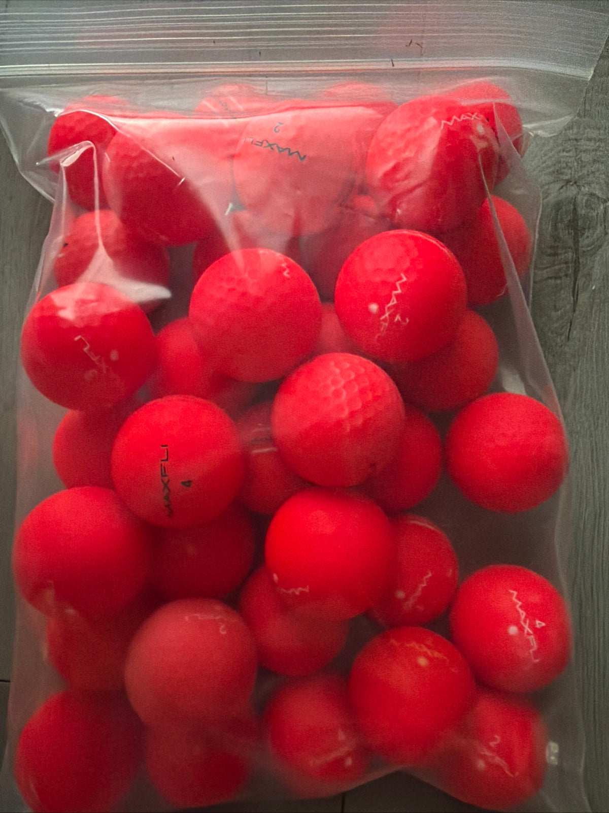 36 Maxfli Softfli Red Golf Balls AAA/2nd Grade