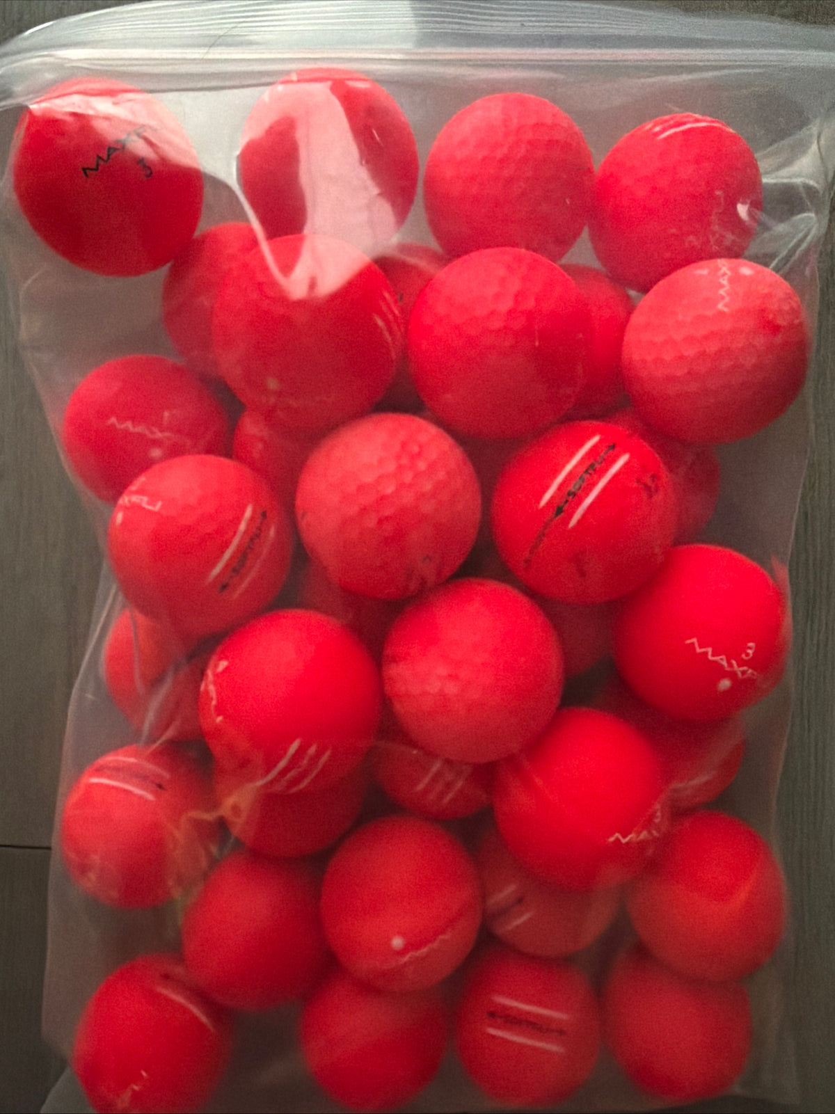 36 Maxfli Softfli Red Golf Balls AAA/2nd Grade