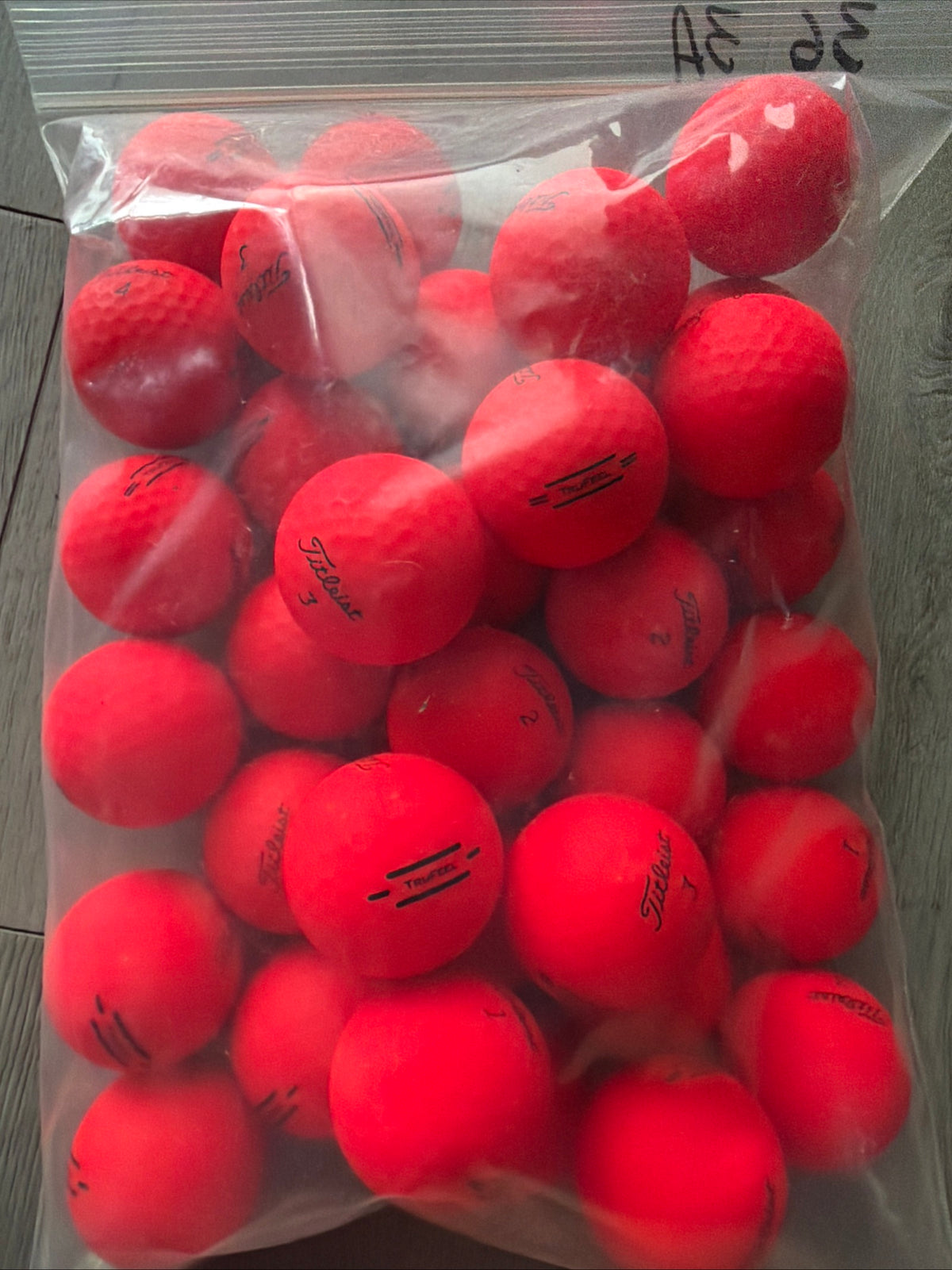 36 Titleist TruFeel Red Golf Balls AAA/2nd Grade