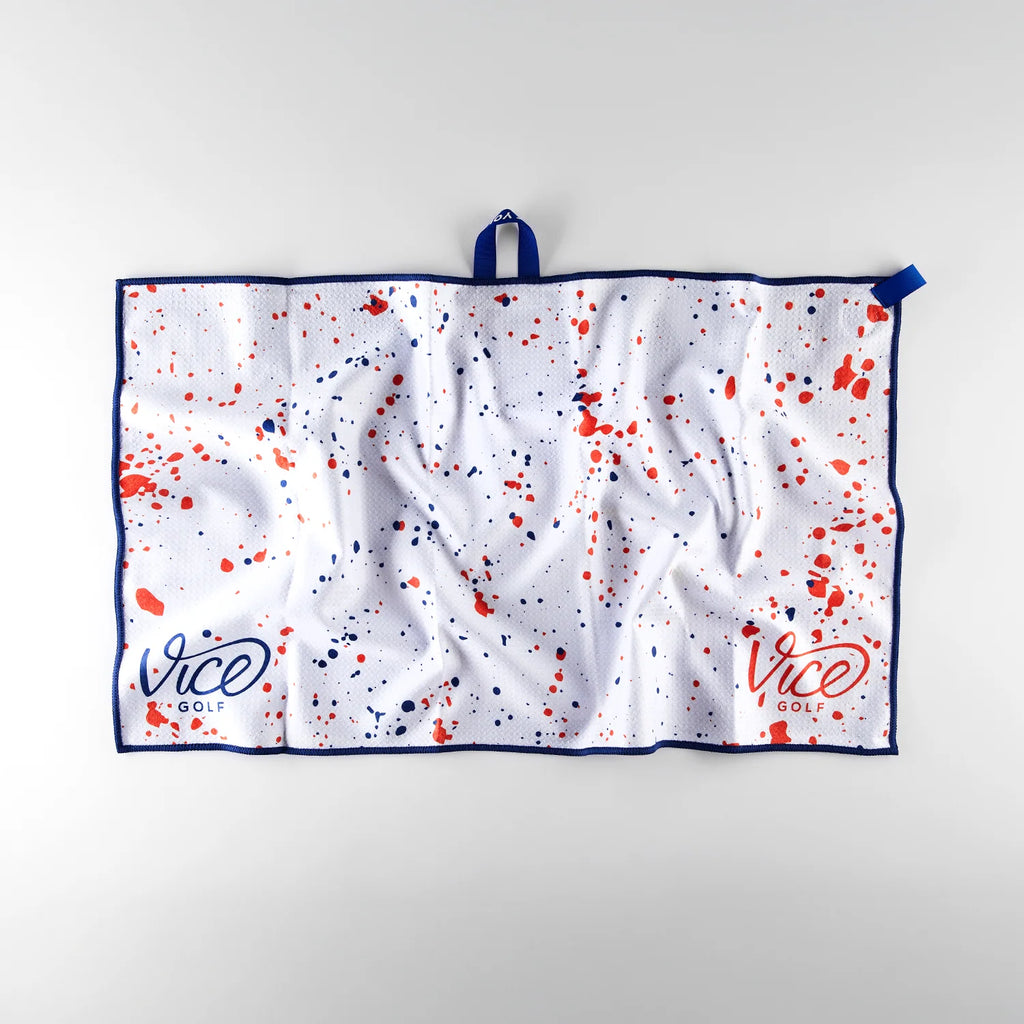 Vice Shine Golf Towel Red/Blue