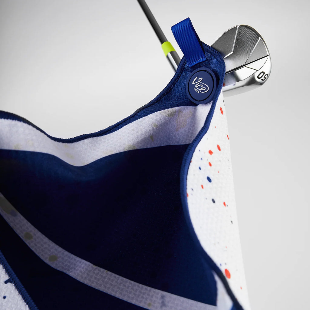 Vice Shine Golf Towel Red/Blue