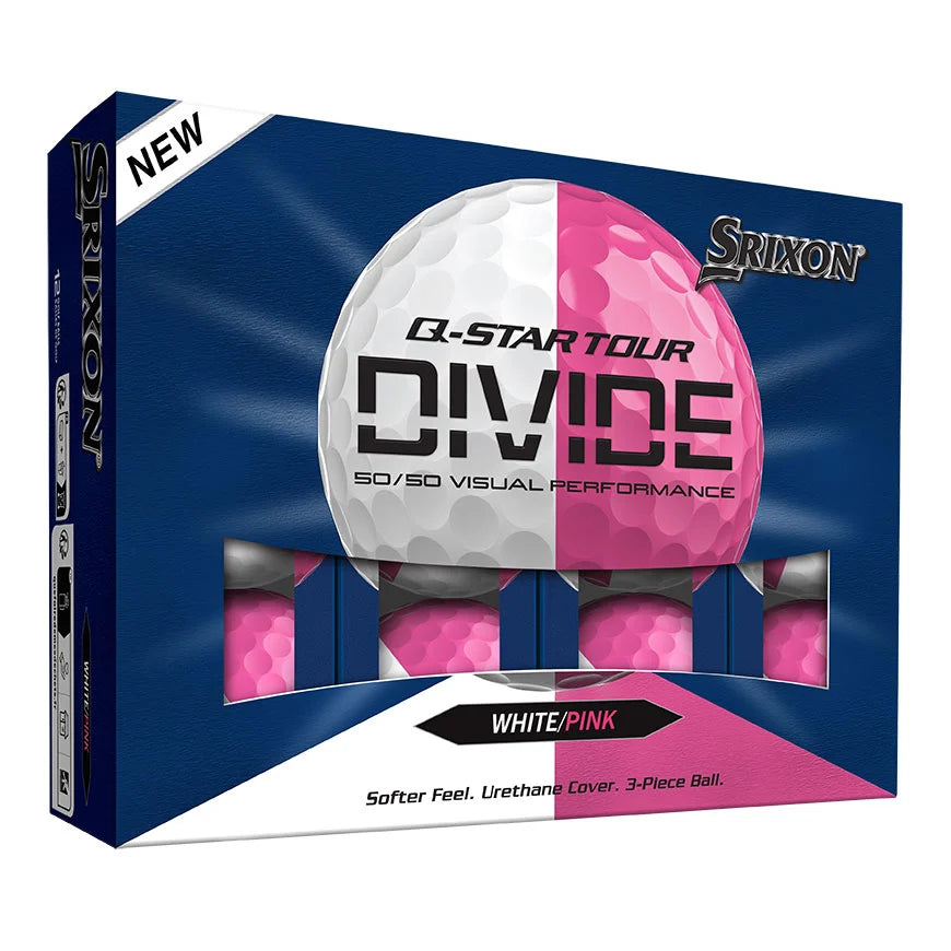 Srixon Q-Star Divide Pink/White Golf Balls
