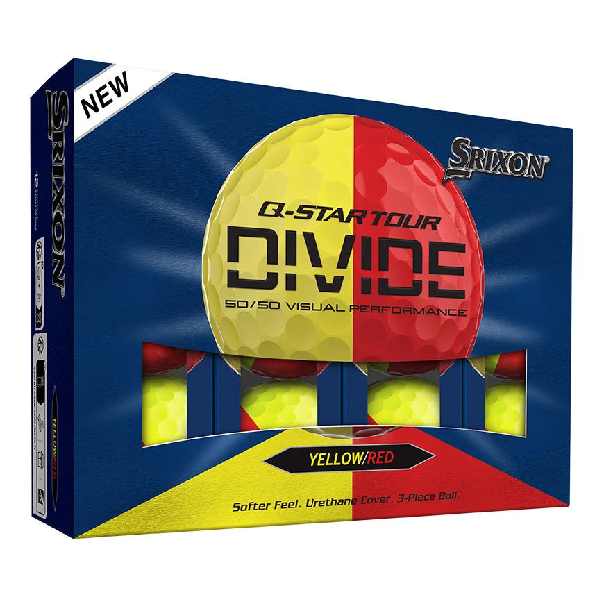 Srixon Q-Star Divide Yellow/Red Golf Balls
