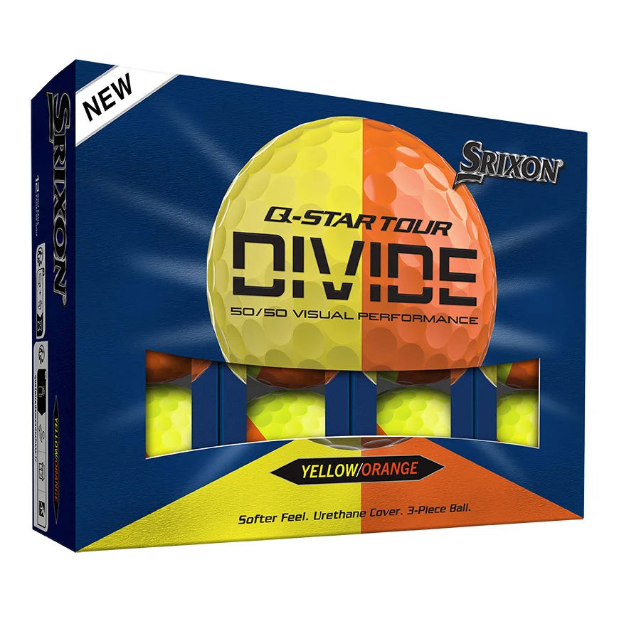 Srixon Q-Star Divide Yellow/Orange Golf Balls