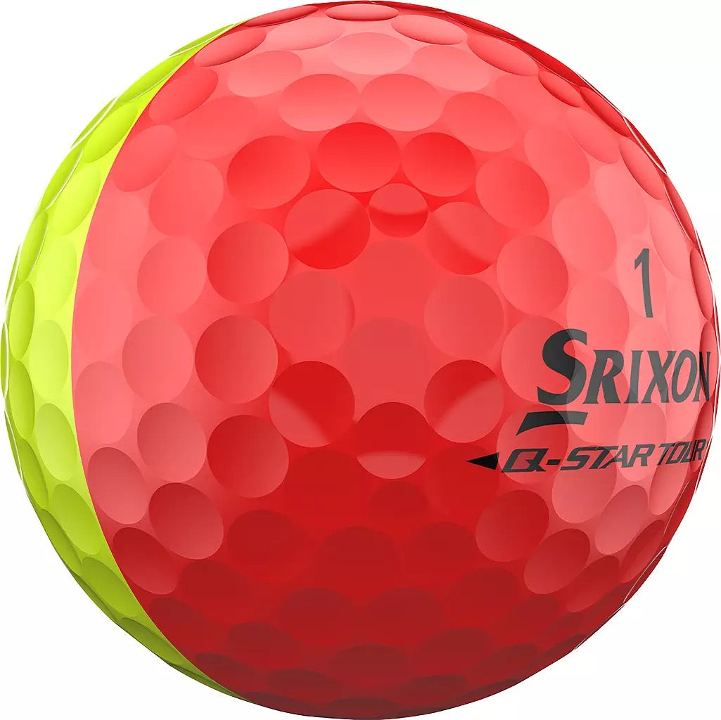 Srixon Q-Star Divide Yellow/Red Golf Balls
