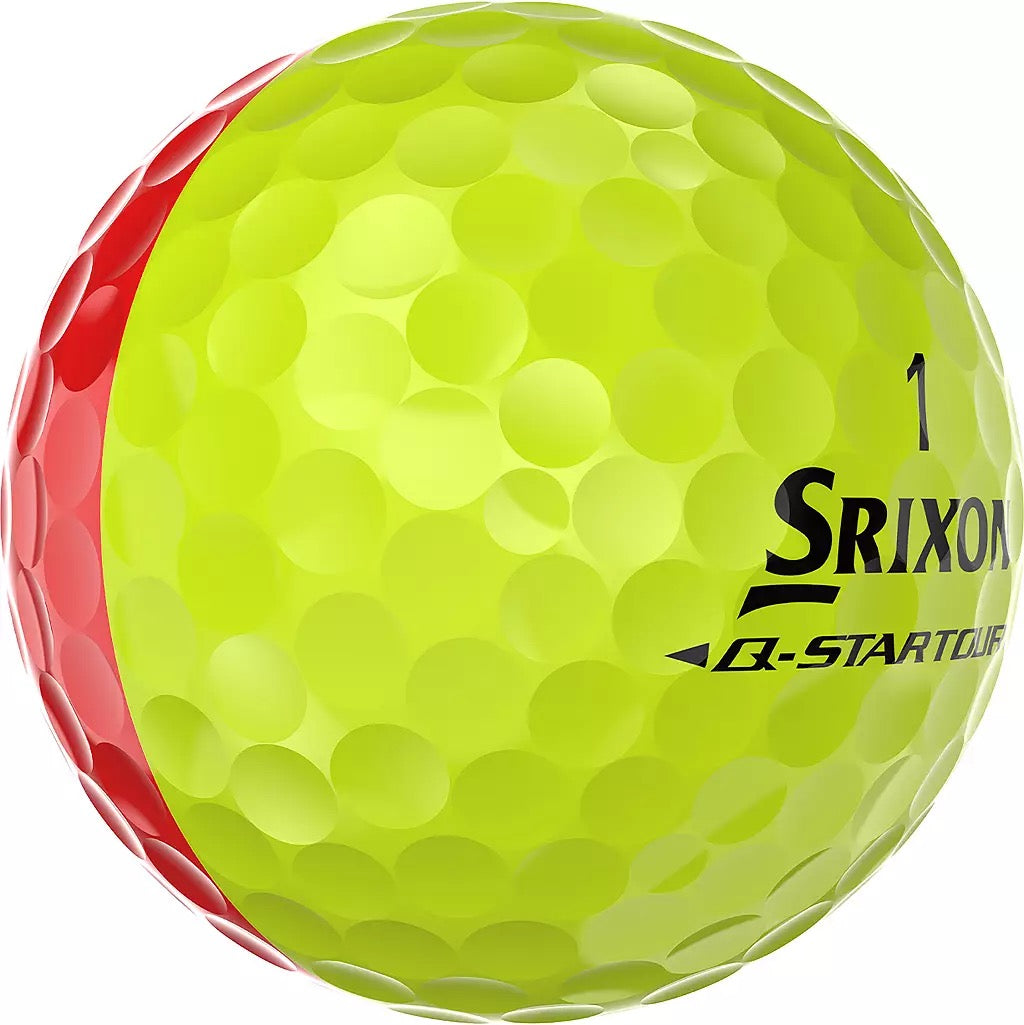Srixon Q-Star Divide Yellow/Red Golf Balls