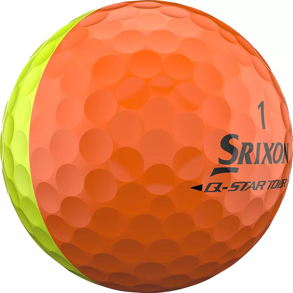 Srixon Q-Star Divide Yellow/Orange Golf Balls