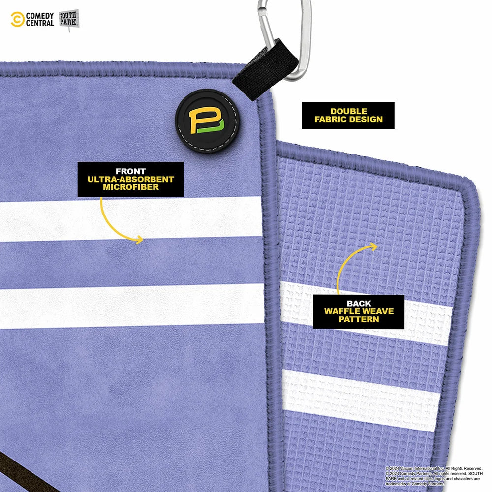 Putt Buddies Towelie 24" x 16" Golf Towel, Double Sided Magnetic