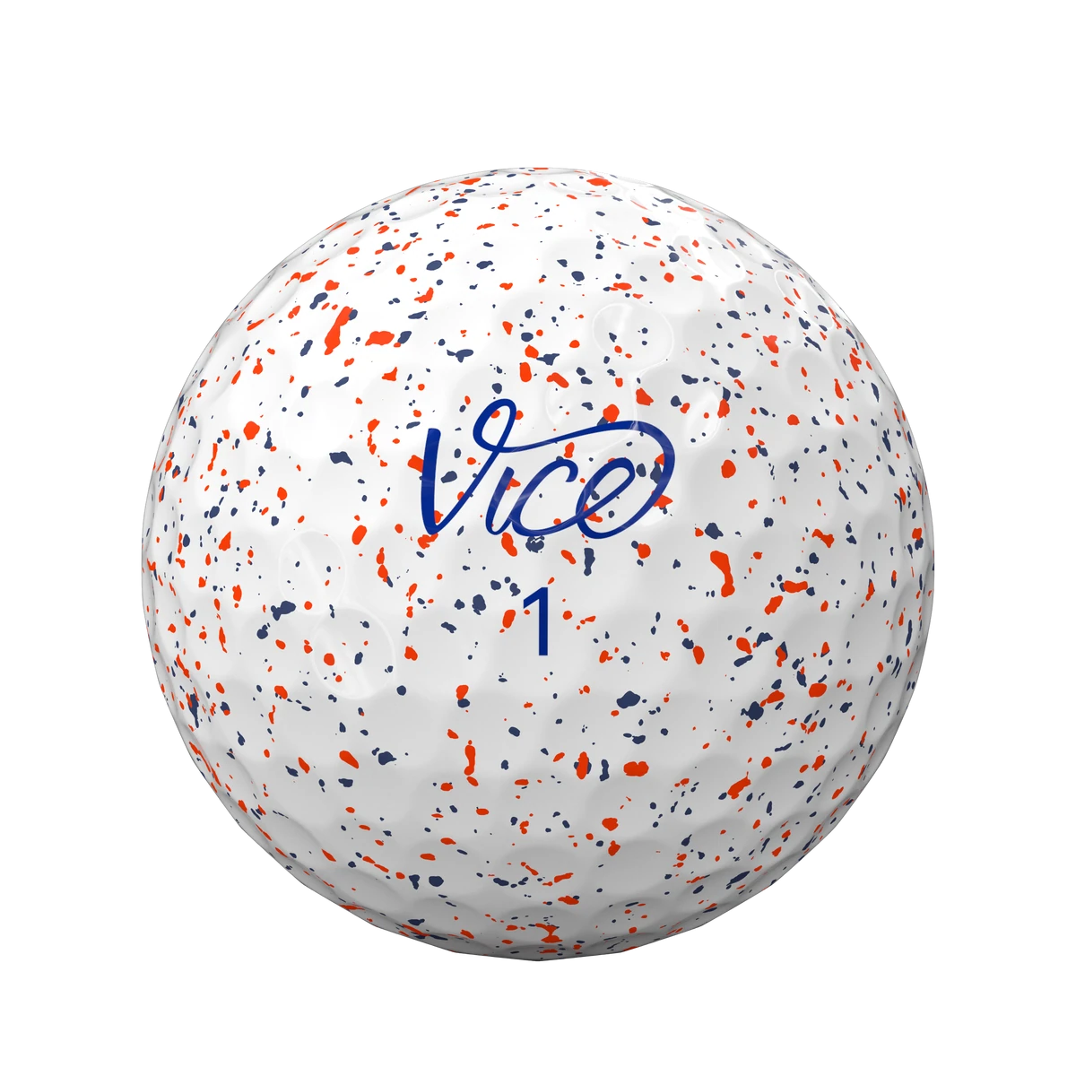 Vice Pro Golf Balls Top Grade -- Drip Red Blue 1Dz