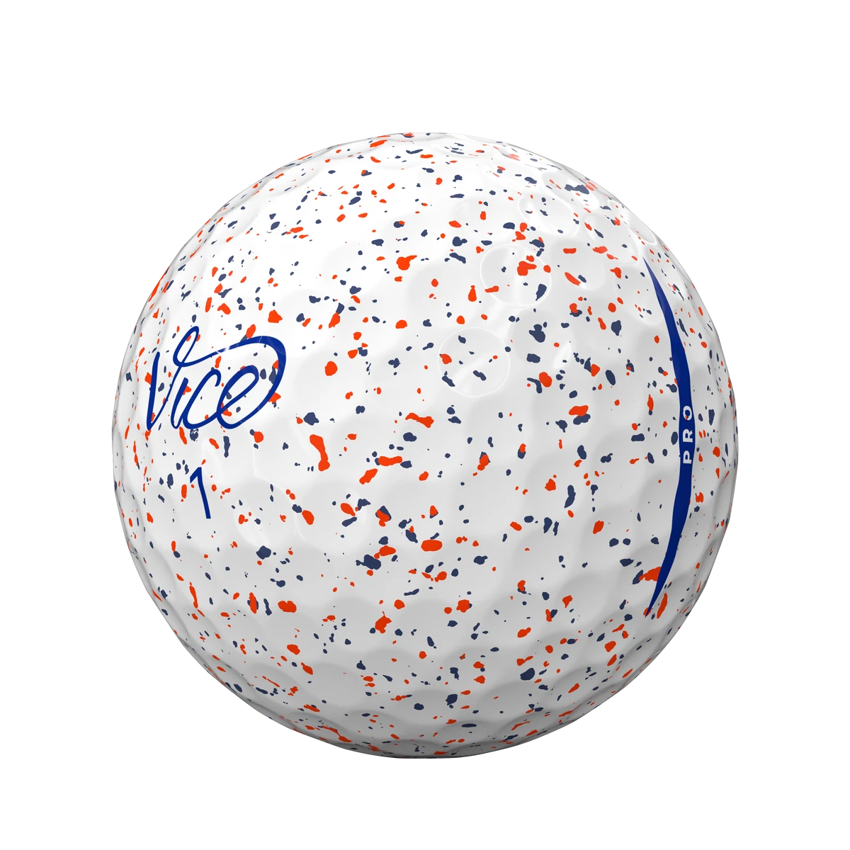 Vice Pro Golf Balls Top Grade -- Drip Red Blue 1Dz