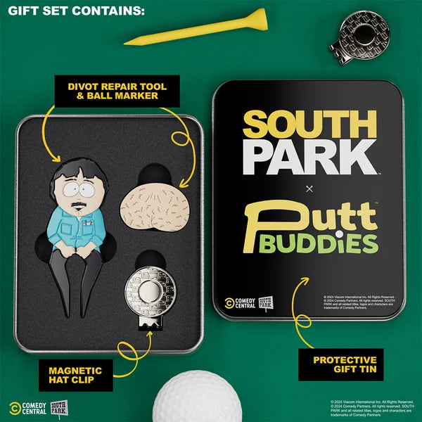 Putt Buddies South Park Big Balls Randy Golf Divot Tool with Bouncing Balls Marker