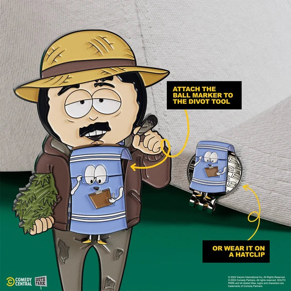 Putt Buddies South Park Farmer Randy Golf Divot Tool with Towelie Ball Marker