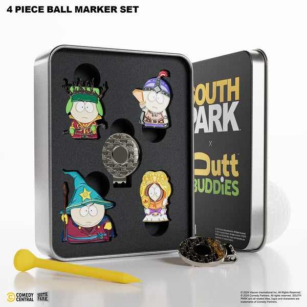 Putt Buddies Stick of Truth - 4 Piece Ball Marker Set w/ Hat Clip