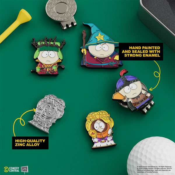 Putt Buddies Stick of Truth - 4 Piece Ball Marker Set w/ Hat Clip