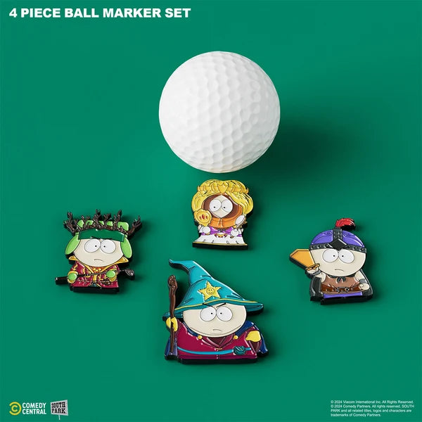 Putt Buddies Stick of Truth - 4 Piece Ball Marker Set w/ Hat Clip