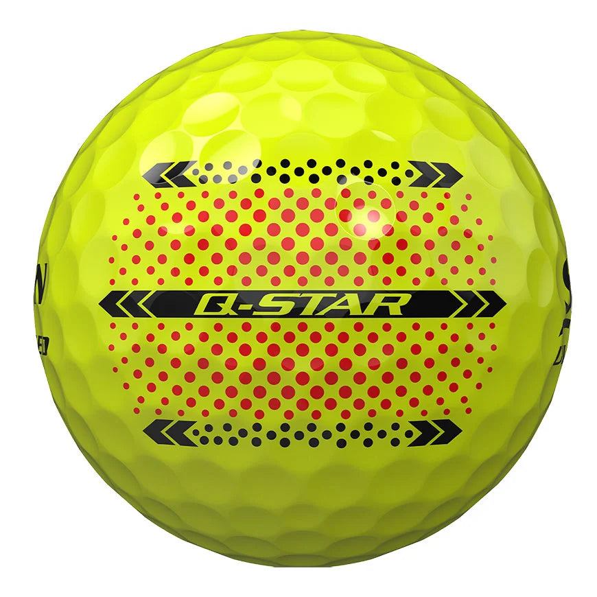 Srixon Q-STAR ULTISPEED Golf Balls Trackline Yellow