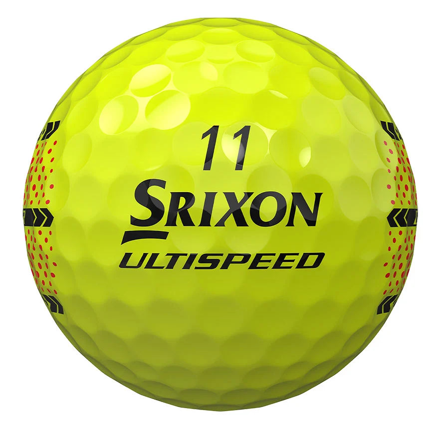 Srixon Q-STAR ULTISPEED Golf Balls Trackline Yellow