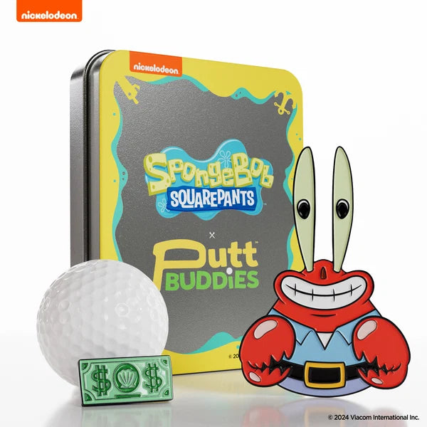 Putt Buddies SpongeBob SquarePants Mr. Krabs Golf Divot Tool with Me First Dollar Ball Marker