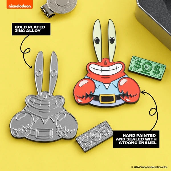 Putt Buddies SpongeBob SquarePants Mr. Krabs Golf Divot Tool with Me First Dollar Ball Marker