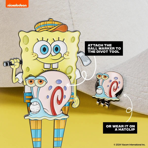 Putt Buddies SpongeBob SquarePants Golf Divot Tool with Gary the Snail Ball Marker