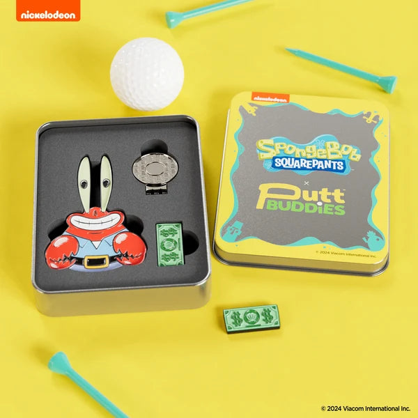 Putt Buddies SpongeBob SquarePants Mr. Krabs Golf Divot Tool with Me First Dollar Ball Marker