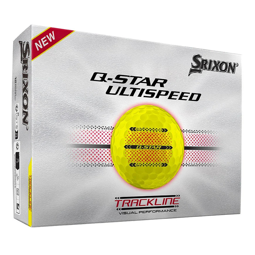 Srixon Q-STAR ULTISPEED Golf Balls Trackline Yellow