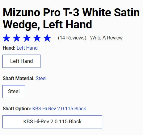 Mizuno Pro T-3 White Satin Wedge
