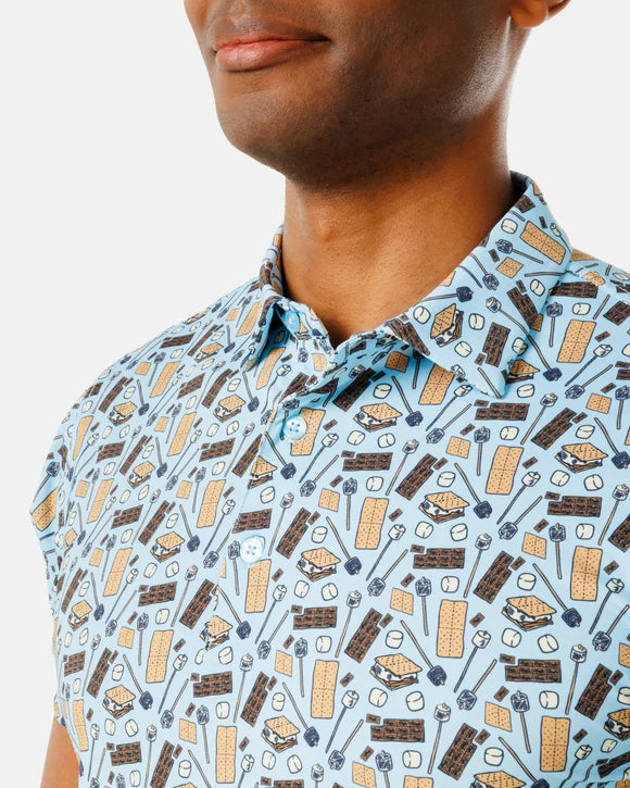 Waggle Want S'more Men's Polo