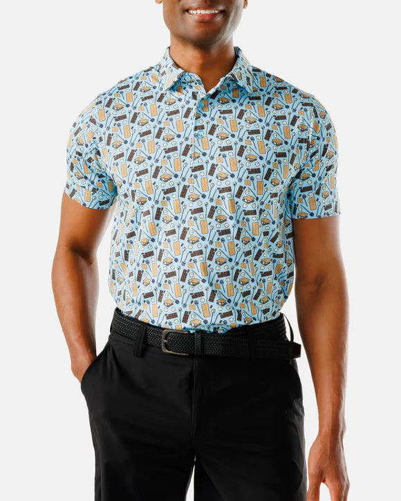 Waggle Want S'more Men's Polo
