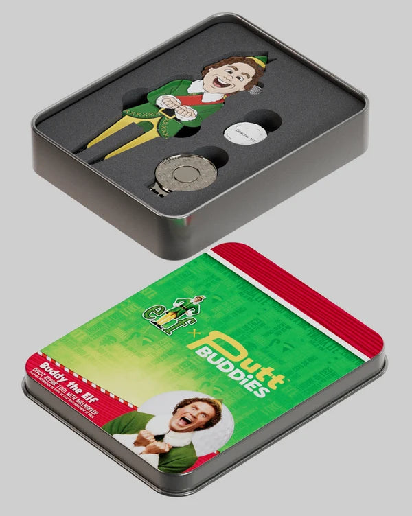 Putt Buddies Elf Buddy the Elf Golf Divot Tool with SnowV1 Ball Marker