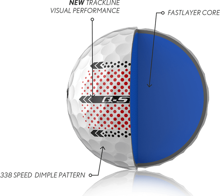 Srixon Q-STAR ULTISPEED Golf Balls Trackline Yellow